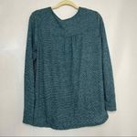 White Willow Womens Teal Heathered Wrap Front Long Sleeve Top Casual Blouse‎ XL Green Photo 6