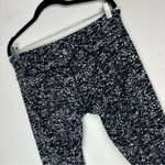 Lululemon Wunder Under Crop Leggings Sz 12 Iced Wave Black White Print Photo 5