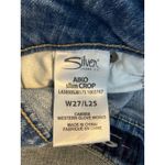 Silver Jeans  Co Women's Size 27x25 Aiko Slim Cropped Jeans Distressed Photo 7