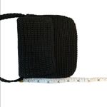 Chateau  Small Black Knit Zipper and Fold over Front Flap Mini Purse Photo 5