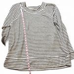 Maurice's  Black & White Striped Sweatshirt Photo 7