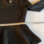 H&M black snake print peplum top Photo 5