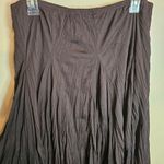 Studio Y  Brown Pleated Cottagecore Swishy Layered Skirt Photo 2