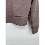 Juicy Couture  Sport Jacquard Textured Crop Pullover M Plum Purple Funnel Neck Photo 2