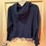 Gap Women's Black Ribbed Cropped Hoodie size S Photo 1