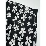 Urban Outfitters Black Bryn Pull On Flare Pants Daisy Floral Print Size XS Retro Photo 3