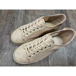 Marc Fisher  LTD Macey Perforated Sneaker Beige Tan Shoes Size 10 Photo 1