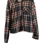 Anthropologie Eden & Olivia Size Medium Striped Button Down Shirt Boho Peasant Photo 0