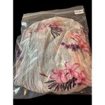 Ambrielle Caterina Pink Black Tropical Floral Soft Lightweight Robe 2x NWT Photo 7