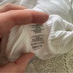 Lou & grey Athleisure White Ribbed Tee with Built-in Bra Size L Photo 3