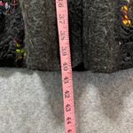 Artsy Mohair Wool Blend Jacket Boutique Coat Crochet Lace Detail Large Boho Black Size undefined Photo 8