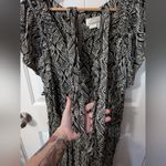 Anthropologie Zadie Satin Jumpsuit W16 Black/White Photo 5