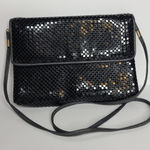Whiting & Davis  Black Metal Mesh‎ Crossbody Shoulder Bag Purse Photo 0