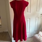 Lands' End Women's Red Cap sleeve Midi Dress Sz 6 Photo 2