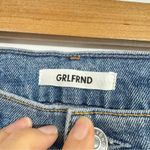 GRLFRND  Karolina Button Fly Skinny Jeans Womens 25 Distressed Light Wash Denim Photo 4