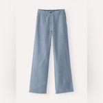 Poetry relaxed Straight Leg Linen Trousers Light Gray Size 4 Photo 2