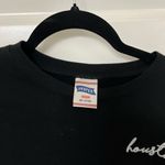 Black Cropped Long Sleeve Top Sweatshirt Houston Size M Size M Photo 2