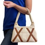 Vintage Ivory White Leather Criss Photo 1