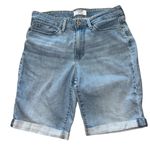 Levi's  Blue Jean Shorts Mid-Rise Cuffed Hem Photo 1