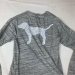 PINK - Victoria's Secret  size XS sequin white Gray Long Sleeve Shirt y2k 90s Photo 6