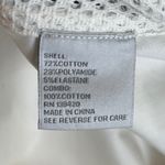 Carlisle Womens Ivory Button Down Shirt Top Mesh Stripe Streetwear Size 8 Black Photo 3