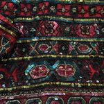 Vintage sequined silk Papéll Boutique Evening formal festive jacket, size large Photo 10