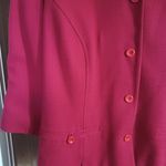 Dress Barn  womens 14w red 4 button blazer jacket rayon blend Photo 1