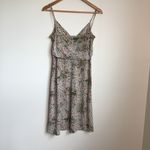 BCBGMAXAZRIA Strappy Geometric Floral Print Sheath Dress V Neck Womens S… Photo 1