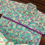 Columbia VTG 80s  Fly Fishing Button Down Short Sleeve Shirt Made in USA Photo 7