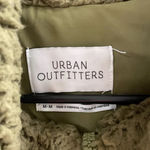 Urban Outfitters  Sherpa Teddy Fleece Crop Jacket Women’s Olive Full Zip Medium Photo 5