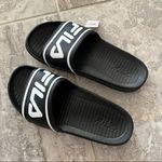 FILA  Sleek Slide Sandals Black & White Size 10 NWT Photo 8