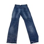 J.Crew Nipped Straight High Rise Rigid Denim Jeans 25P Petite Cropped Raw Hem Photo 5