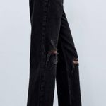 ZARA - hi rise Wide Leg - Jeans - Full Length Size 8 Photo 3