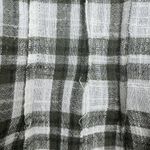 Free People  Catch Up With Me Mixed Plaid Flannel Button Up Shirt XS Green White Photo 7