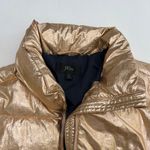 J.Crew  Rose Gold Metallic Puffer Jacket Size M Photo 5
