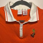 Disney - Vintage Neon Orange Tigger Design Collared Embroidered Vest- XL Photo 2