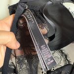 Victoria's Secret  Women M Black Lace Push Up Bra Lingerie Dancer Bodysuit Grunge Photo 4