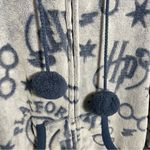 Harry Potter  Hogwarts Onesie Plush hooded with faux fur and pom pom drawstrings Photo 7