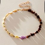 Free People NWT Pearl Perch Choker in Tigers Eye Photo 1
