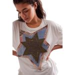 FREE PEOPLE x TRICIA FIX Vintage Star Tee Size M New w/ Tag MSRP $128 SOO White Size M Photo 3