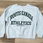 Roots  Canada Athletics White Green Pullover Crewneck Sweatshirt Women’s XXS Photo 0