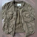 Hinge  Military Style Zip-Up Olive Green Jacket Photo 0