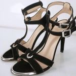 Stuart Weitzman NEW Accent T-strap Heeled Sandals Photo 3