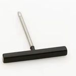 Boutique NEW Unisex Black Bar Staple Stud Earrings, 1.2cm Photo 0