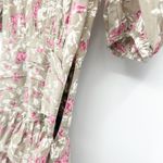 Anna Cate Womens Cottagecore Feminine DItsy Floral Print Ruffle Tyler Mini Dress Tan Size M Photo 6