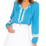 Line and Dot Line‎ and Dot Revolve blue pom pom deliah blouse Photo 0