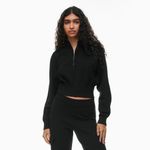 Aritzia  Wilfred Free Yew 1/4 Zip Sweater Size XXS (2XS) | Black Photo 12