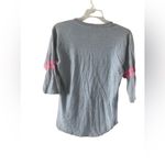 Bobbie Brooks XL Gray and Pink Long Sleeve Shirt Photo 2