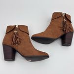 LC Lauren Conrad  Brown Ankle Booties with Tassel Photo 6