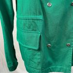 Market & Spruce  Suva Cargo Jacket Womens Green Snap Sz Medium Cotton spring Photo 3